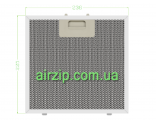 Фільтр для витяжки 236 x 225 mm QUANTUM MANETA